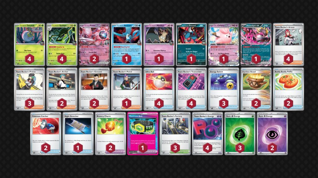 『ロケット団のミュウツーex(Team Rocket's Mewtwo ex)』デッキ03