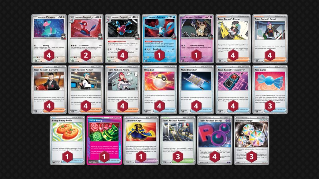 『ロケット団のポリゴンZ(Team Rocket's Porygon-Z)』デッキ02