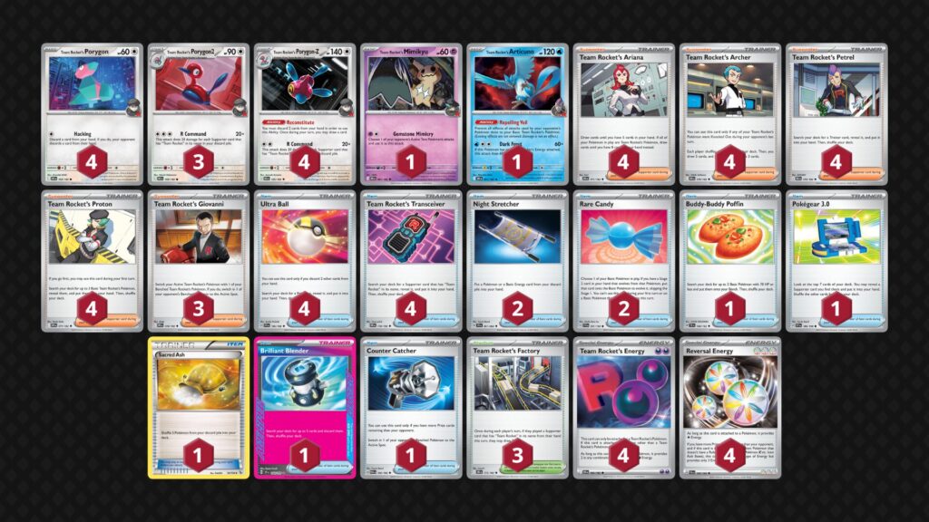 『ロケット団のポリゴンZ(Team Rocket's Porygon-Z)』デッキ03