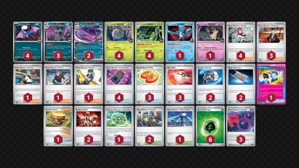 『ロケット団のクロバットex(Team Rocket's Crobat ex)』デッキ01