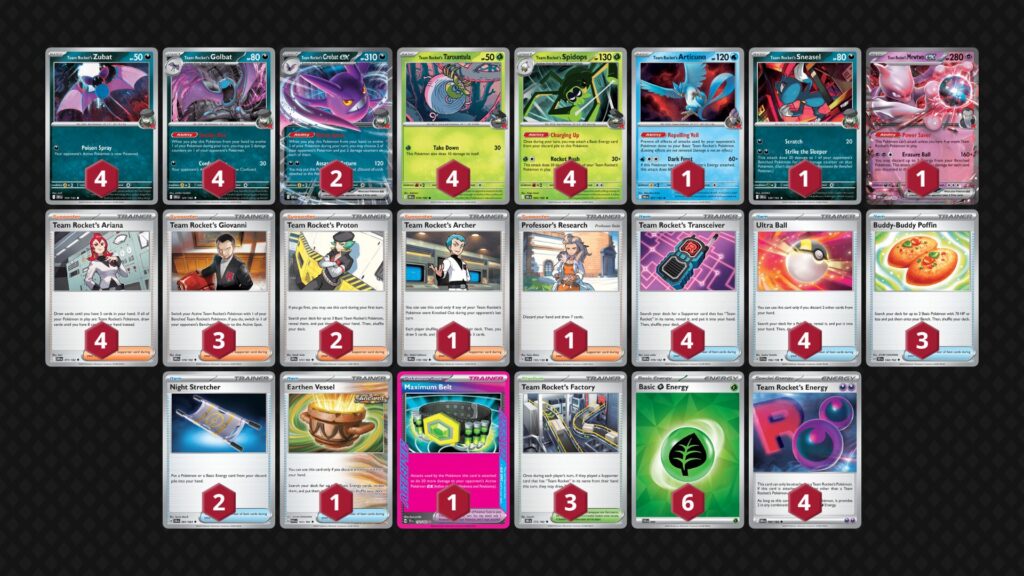 『ロケット団のクロバットex(Team Rocket's Crobat ex)』デッキ02