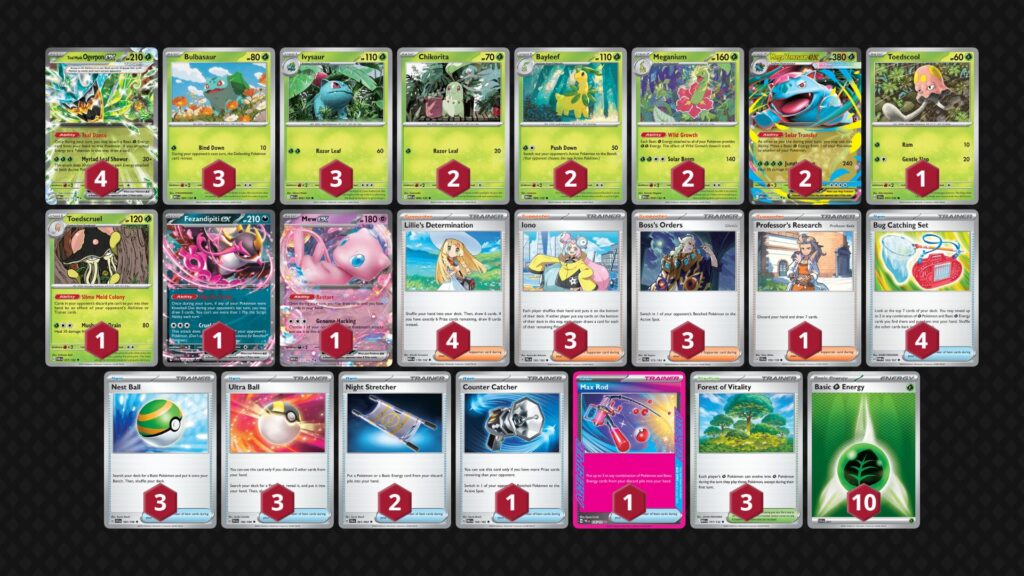 メガフシギバナex(Mega Venusaur ex)デッキ01