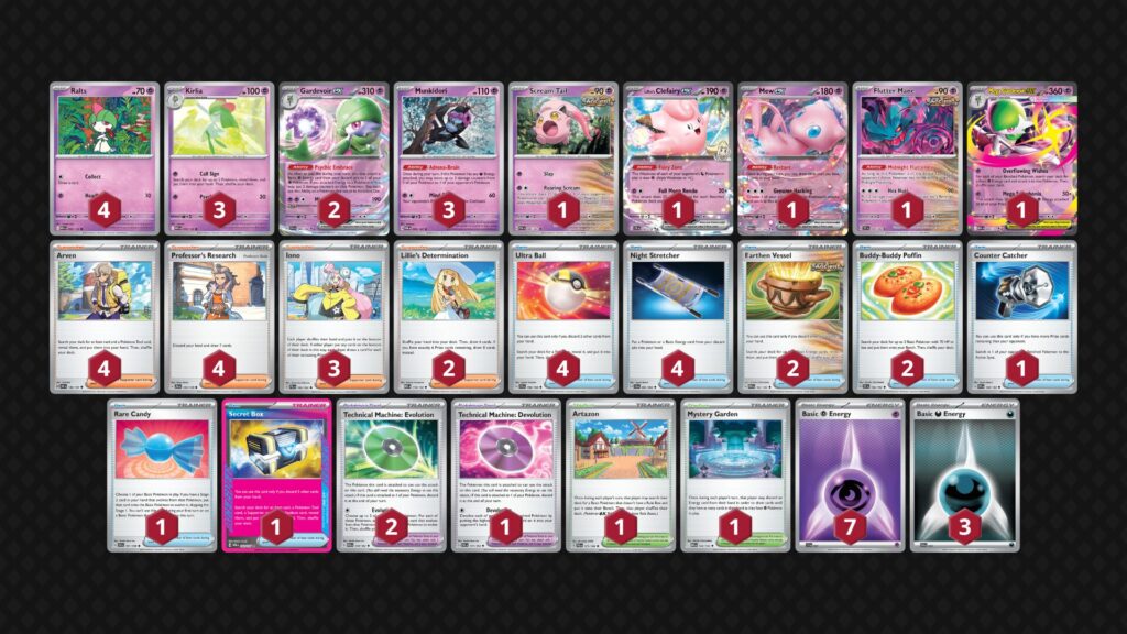 『メガサーナイトex( Mega Gardevoir ex)』デッキ02