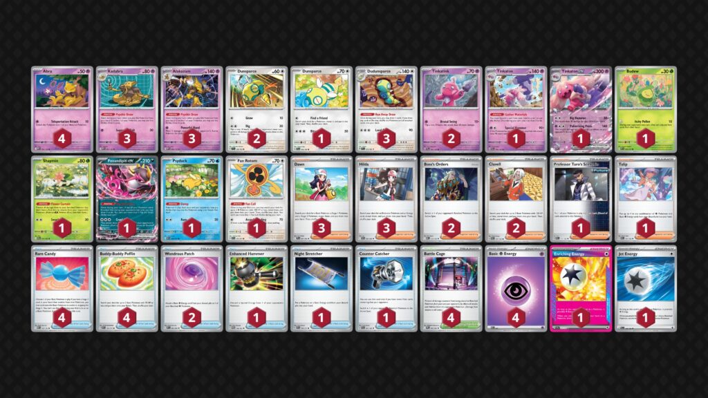 フーディン（Alakazam ）×デカヌチャンex（Tinkaton ex）デッキ