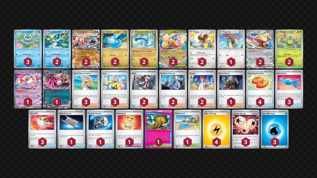 ゲッコウガex＋メガカイリューex（Mega Dragonite ex）デッキ