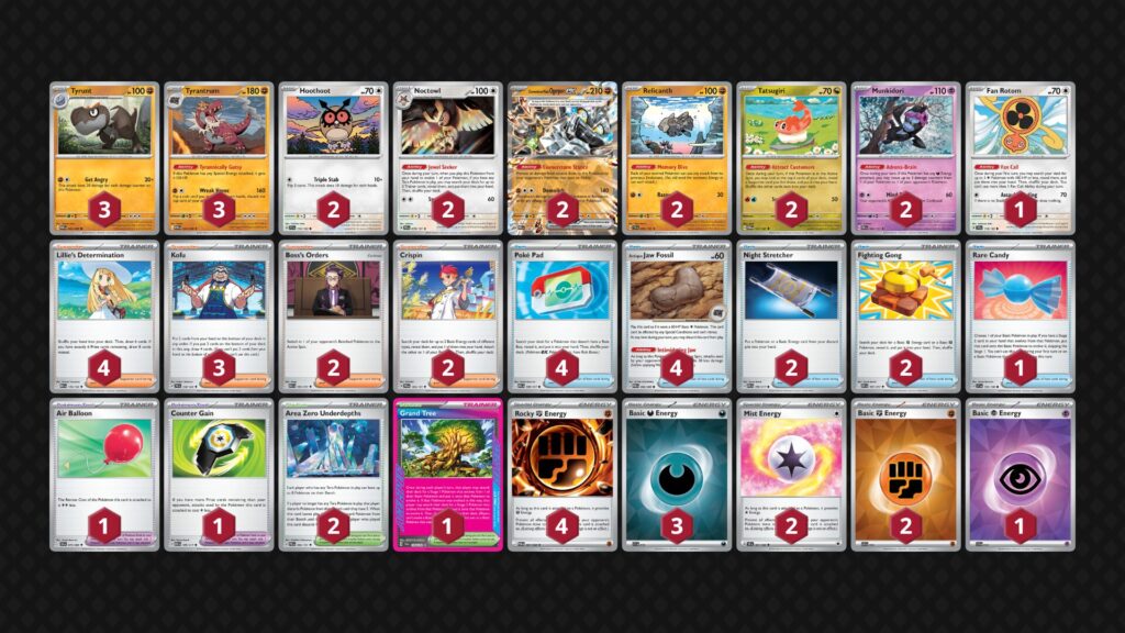 『ガチゴラス（Tyrantrum）』デッキ