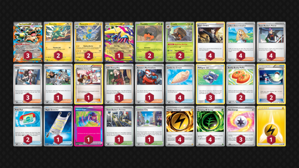 ライボルト・イワパレス壁デッキ(Manectric Crustle Wall Deck)